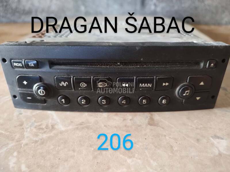 Radio / CD / DVD plejeri za Peugeot 206, 208, 308 ...