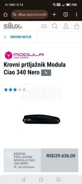 Krovni kofer za BMW 114, 116, 118 ...