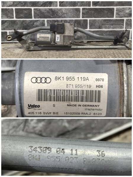 Motor prednjeg brisaca za Audi A4, A5, A6 ... od 2008. do 2016. god.