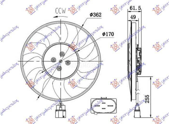 VENTILATOR (MOTORELISA)... za Audi A5 za 2019. god.