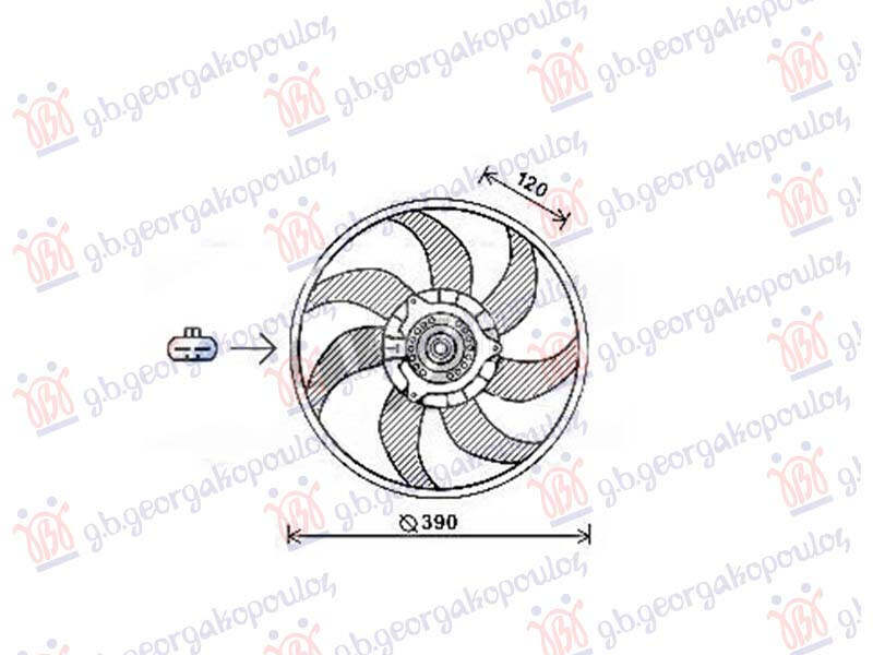 VENTILATOR 1.4  MERIVA 14- za Opel Meriva od 2014. do 2026. god.