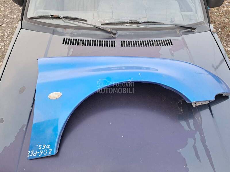Hauba i krilo za Peugeot 206