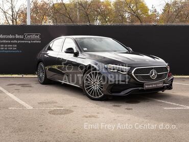 Mercedes Benz E 220 d 4MATIC, 72.999 €, 2024. Limuzina, Hibridni pogon (dizel) | 1993 cm3, 25.000 km, 145kW (197 KS), Automatski / poluautomatski, 4/5 vrata, 5 sedišta, Novi Beograd