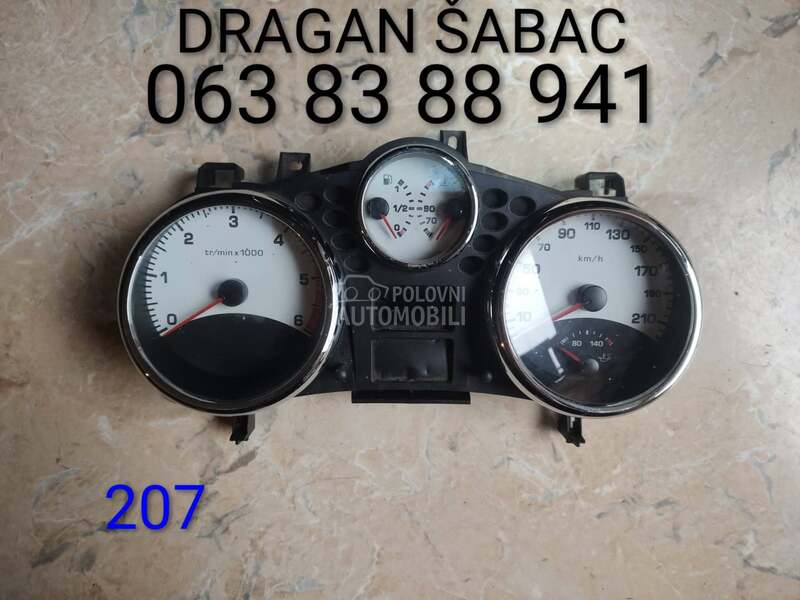 kilometar sat za Peugeot 207 od 2001. do 2009. god.