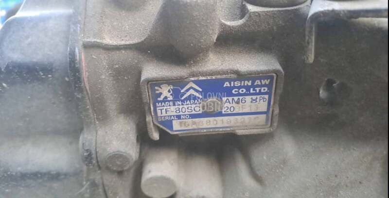 Automatski menjac 2.0 AISIN za Citroen C5, C5X od 2008. do 2017. god.