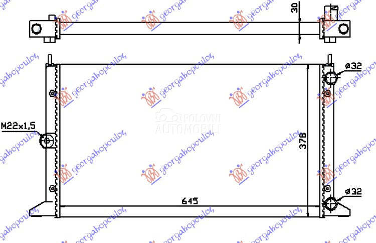 HLADNJAK MOTORA 2.0i 8V 1.9... za Ford Galaxy
