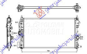 HLADNJAK MOTORA 2.0 CDTi (A... za Opel Astra, Astra J