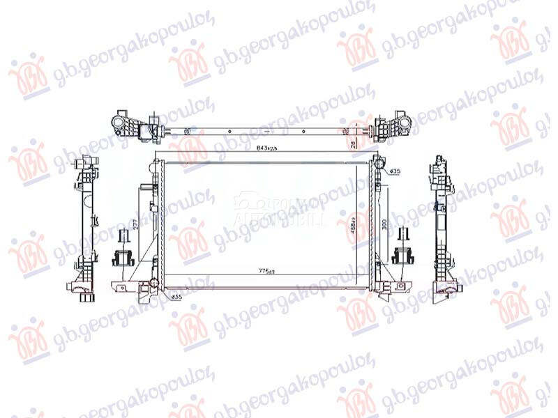 HLADNJAK MOTORA 2.3 DIZEL (... za Renault Ostalo