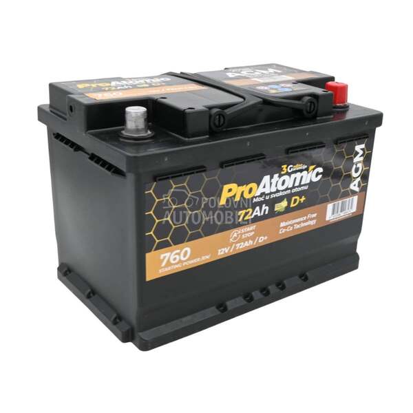 Proatomic Akumulator AGM 72ah  
