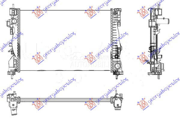 HLADNJAK MOTORA 1.8TBi (61x... za Alfa Romeo Giulietta