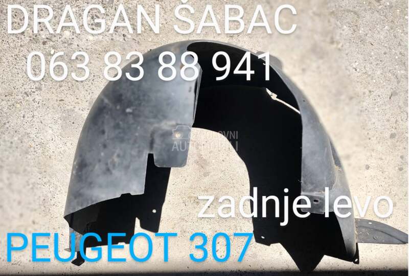 Donja zaštita (šuspleh) i potk za Peugeot 206, 208, 308 ... od 1996. do 2012. god.