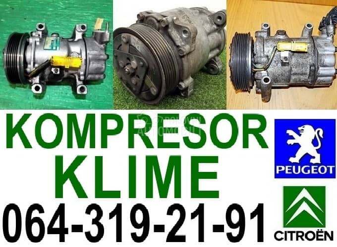 KOMPRESOR KLIME za Peugeot 206, 208, 308 ...