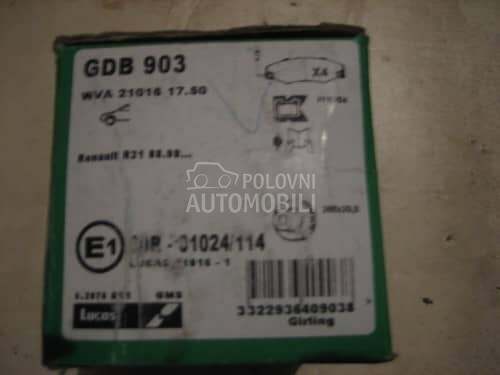 Disk plocice  gdb903 za Renault Ostalo