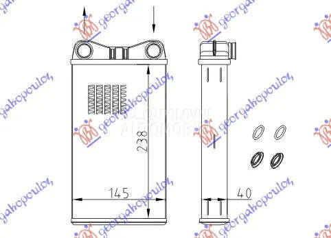 Hladnjak kabine za Seat Exeo od 2009. do 2013. god. - 8E1820031