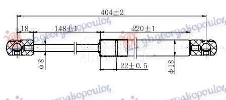 Amortizer gepeka za Dacia Duster od 2010. do 2017. god.