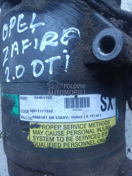 kompresor klime 2,0. dti za Opel Zafira za 2004. god.