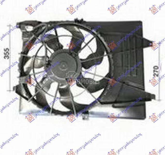 Ventilator hladnjaka za Kia Sportage od 2018. do 2022. god.
