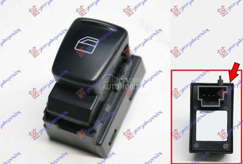 Prekidac podizaca stakla za Smart ForTwo od 2007. do 2012. god.