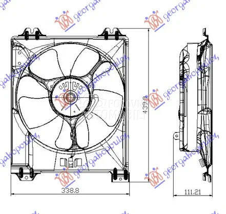 Ventilator hladnjaka za Suzuki SX4 od 2007. do 2013. god.