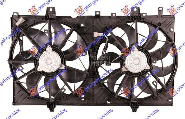 Ventilator hladnjaka za Nissan X-Trail od 2014. do 2017. god.