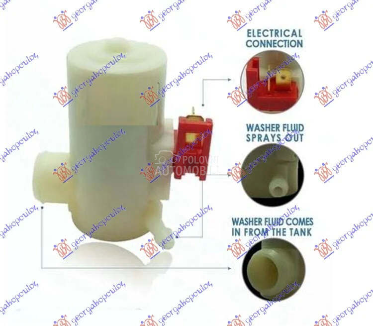 Pumpica za brisace za Honda Civic od 1996. do 2000. god. - 289202ZS00