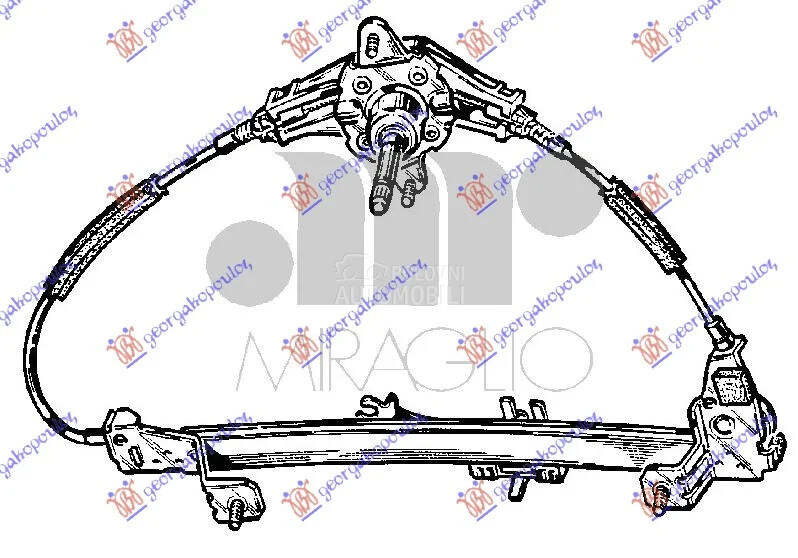 Podizac stakla za Fiat Palio od 1999. do 2004. god. - 46446908