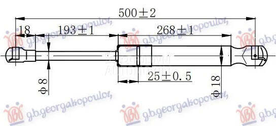 Amortizer gepeka za Audi A3 od 1996. do 2003. god.