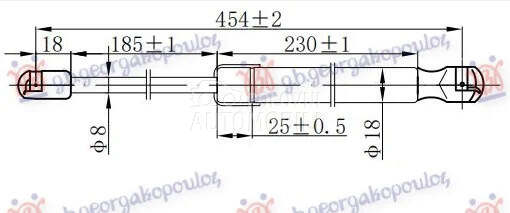Amortizer gepeka za Kia Soul od 2008. do 2011. god.