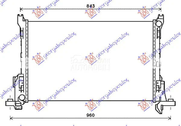 Hladnjak za Nissan NP 300 od 2016. do 2026. god.