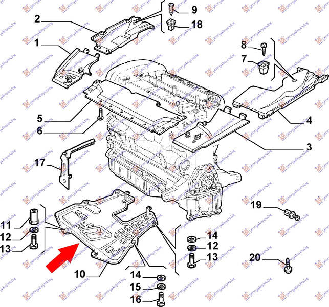 Suspleh za Alfa Romeo 166 od 1998. do 2007. god.