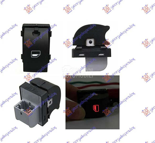 Prekidac podizaca stakla za Audi A4 od 2000. do 2004. god.
