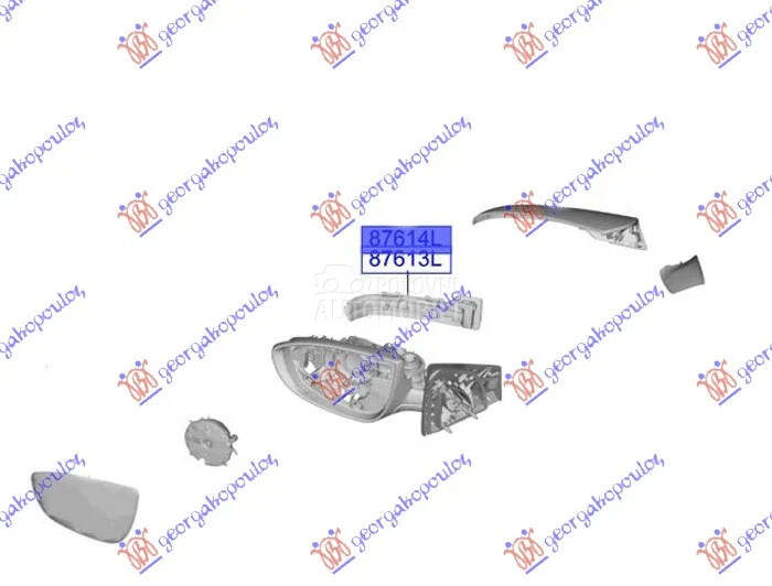 Migavac u Retrovizoru za Hyundai Bayon od 2021. do 2026. god. - 87614Q0000
