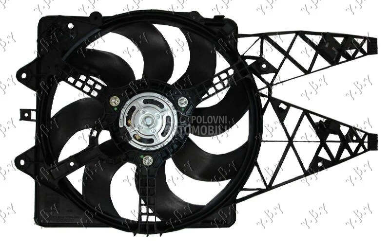 Ventilator hladnjaka za Fiat Grande Punto od 2005. do 2012. god.