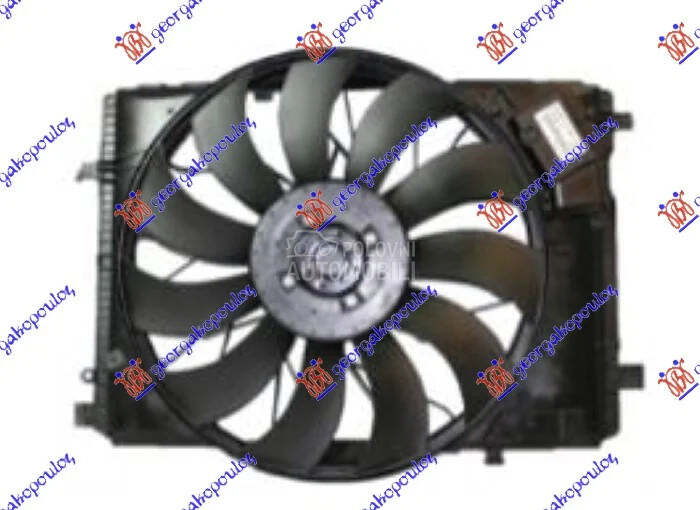 Ventilator hladnjaka za Mercedes Benz E Klasa od 2009. do 2013. god.