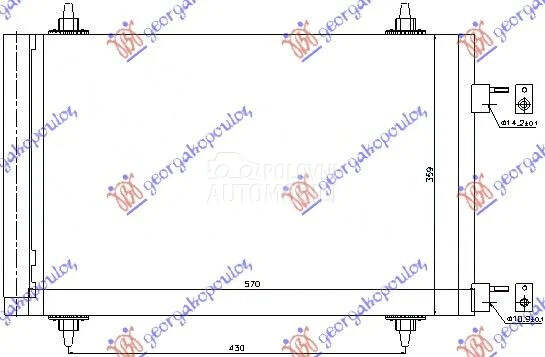 Hladnjak klime za Citroen C4 od 2011. do 2020. god.