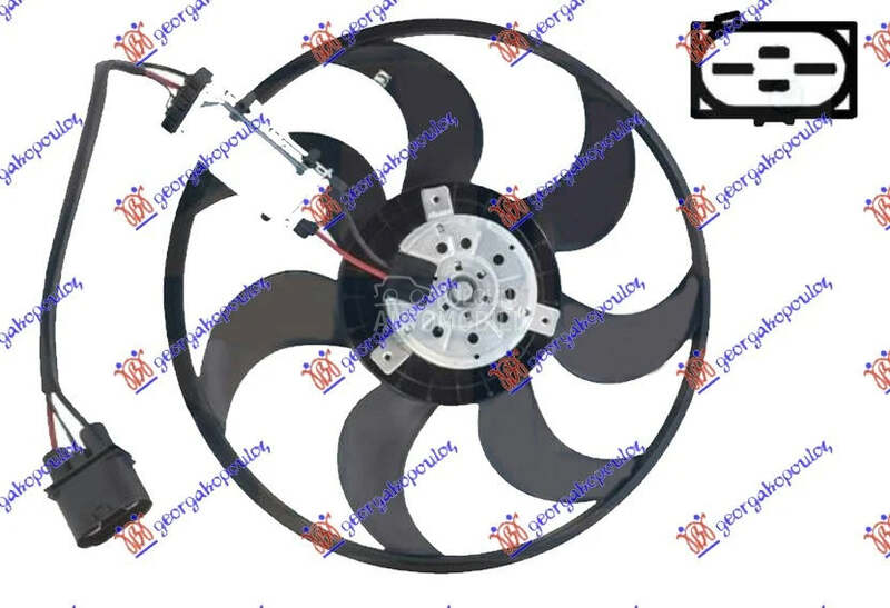Ventilator hladnjaka za Audi Q7 od 2009. do 2015. god.