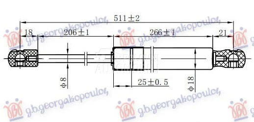 Amortizer gepeka za Suzuki Swift od 2011. do 2014. god.