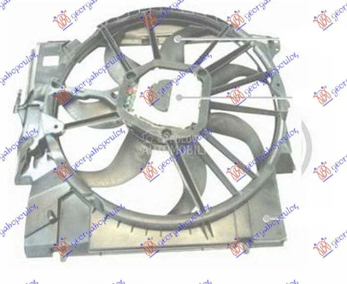 Ventilator hladnjaka za BMW Serija 3 od 2005. do 2008. god.