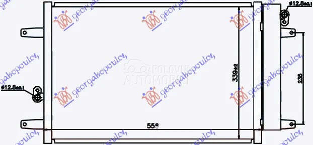 Hladnjak klime za Ford Galaxy od 1995. do 2006. god.