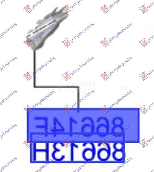 Nosac zadnjeg branika za Hyundai i20 od 2024. do 2026. god.