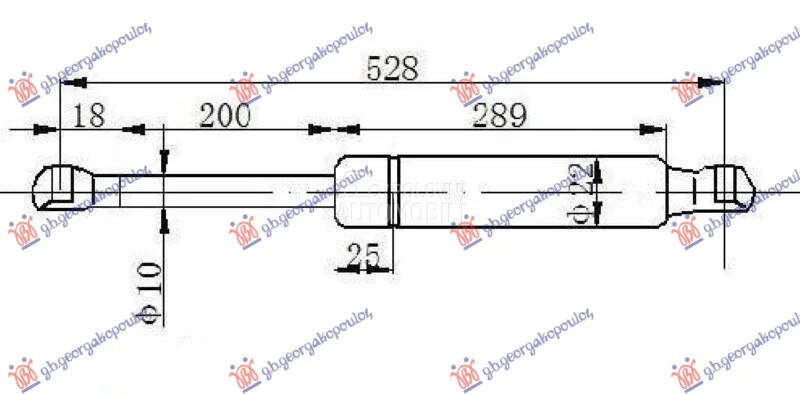 Amortizer gepeka za Renault Grand Scenic od 2009. do 2012. god.