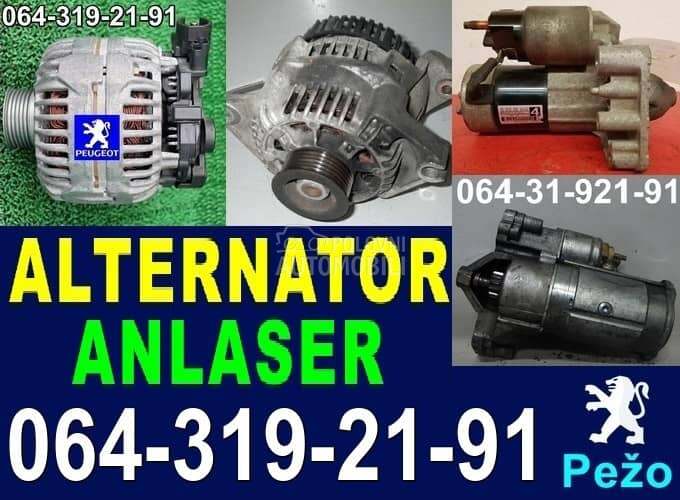 Pežo ALTERNATOR ANLASER za Peugeot 2008, 206, 208 ... za Peugeot 2008, 206, 208 ...
