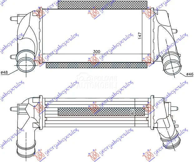 Interkuler za Ford B-Max od 2012. do 2017. god. - 1776956