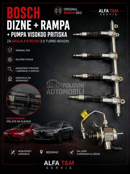 BOSCH dizne pumpa 2.0 TB za Alfa Romeo Giulia, Stelvio