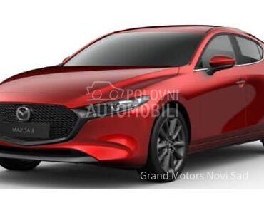 Mazda 3 G140 CENTRE LINE, 28.490 €, 2025. Hečbek, Hibridni pogon (benzin) | 2488 cm3, 5 km, 103kW (140 KS), Manuelni 6 brzina, 4/5 vrata, 5 sedišta, Veternik