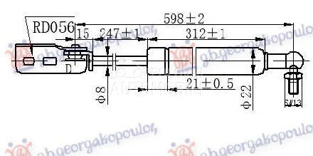 Amortizer gepeka za Suzuki Swift od 1993. do 1997. god.