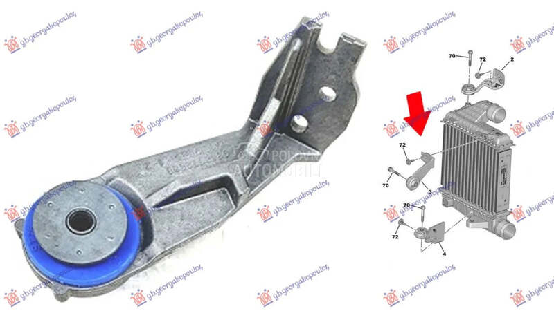 Nosac interkulera za Peugeot 5008 od 2020. do 2026. god.