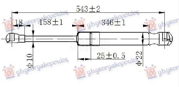 Amortizer gepeka za Seat Alhambra od 2010. do 2026. god.