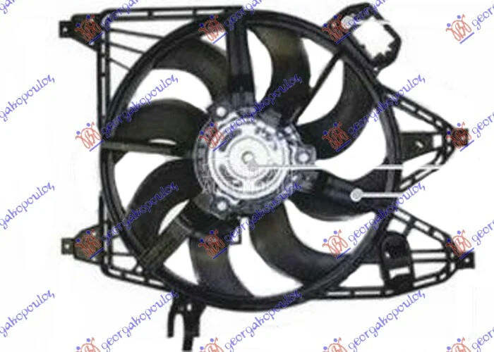 Ventilator hladnjaka za Renault Kangoo od 2003. do 2008. god.