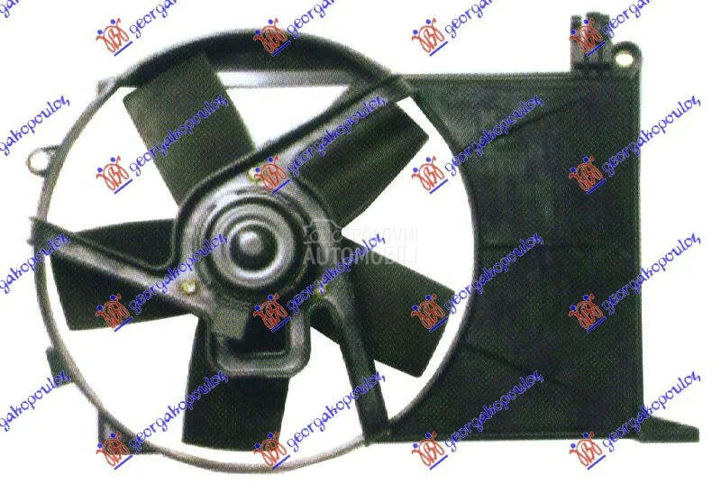 Ventilator hladnjaka za Opel Corsa B od 1993. do 1996. god.